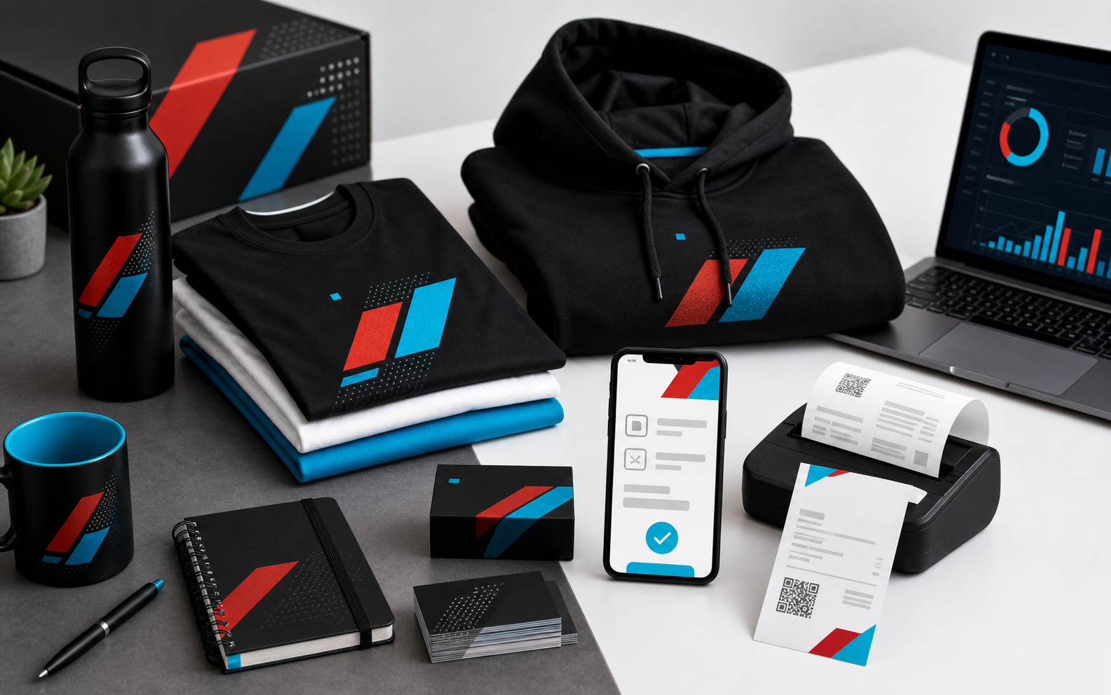 Kit de merch y tecnologia TEXTEL